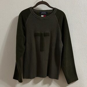 Tommy Hilfiger Dark Green Crewneck Sweater